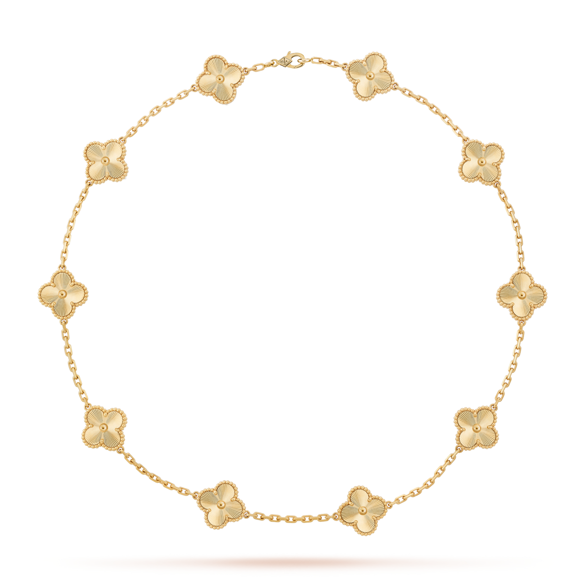 [Riva Jewelry ]CLOVER 10 MOTIFS LASER NECKLACE
