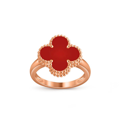 [Riva Jewelry]Glücks-Klee Vintage Roségoldring-Kollektion