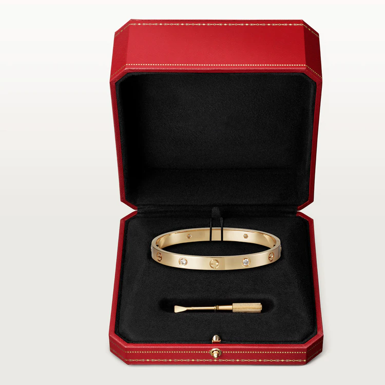 [Riva Jewelry ]LOVE BRACELET 6.1MM 4 DIAMONDS