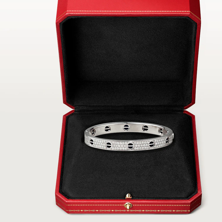 [Riva Jewelry ]LOVE BRACELET 6.1MM DIAMOND-PAVED CERAMIC