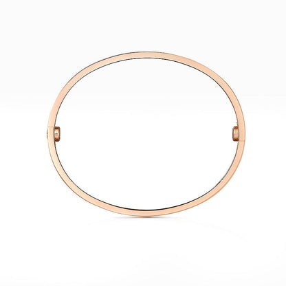 [リーバ ジュエリー]クラシック 6.1MM ラブ バングル - 4ダイヤモンド