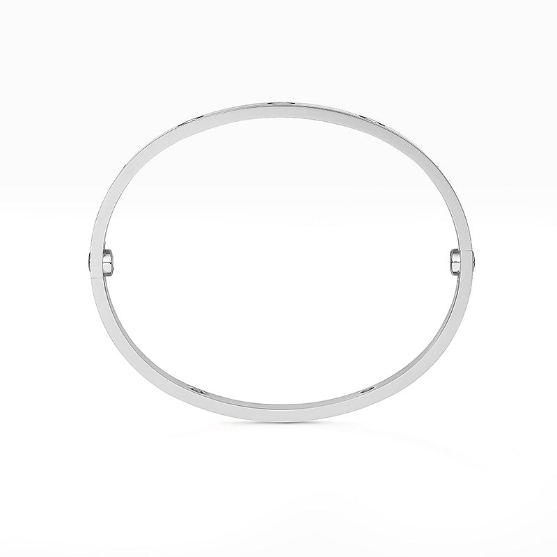 [リーバ ジュエリー]クラシック 6.1MM ラブ バングル - 4ダイヤモンド