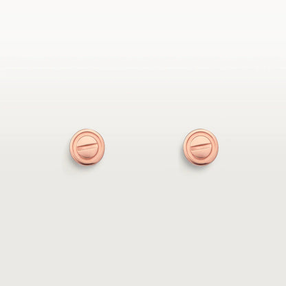 [Riva Jewelry ]LOVE EARRINGS PINK GOLD 10MM