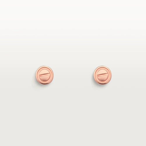 [Riva Jewelry ]LOVE EARRINGS PINK GOLD 10MM