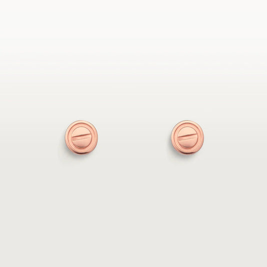 [Riva Jewelry ]LOVE EARRINGS PINK GOLD 10MM