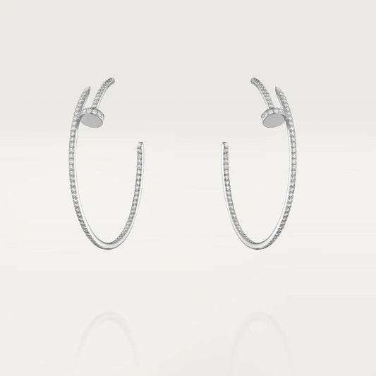 [Riva Jewelry ]JUSTE EARRINGS FULL DIAMONDS 1.8MM