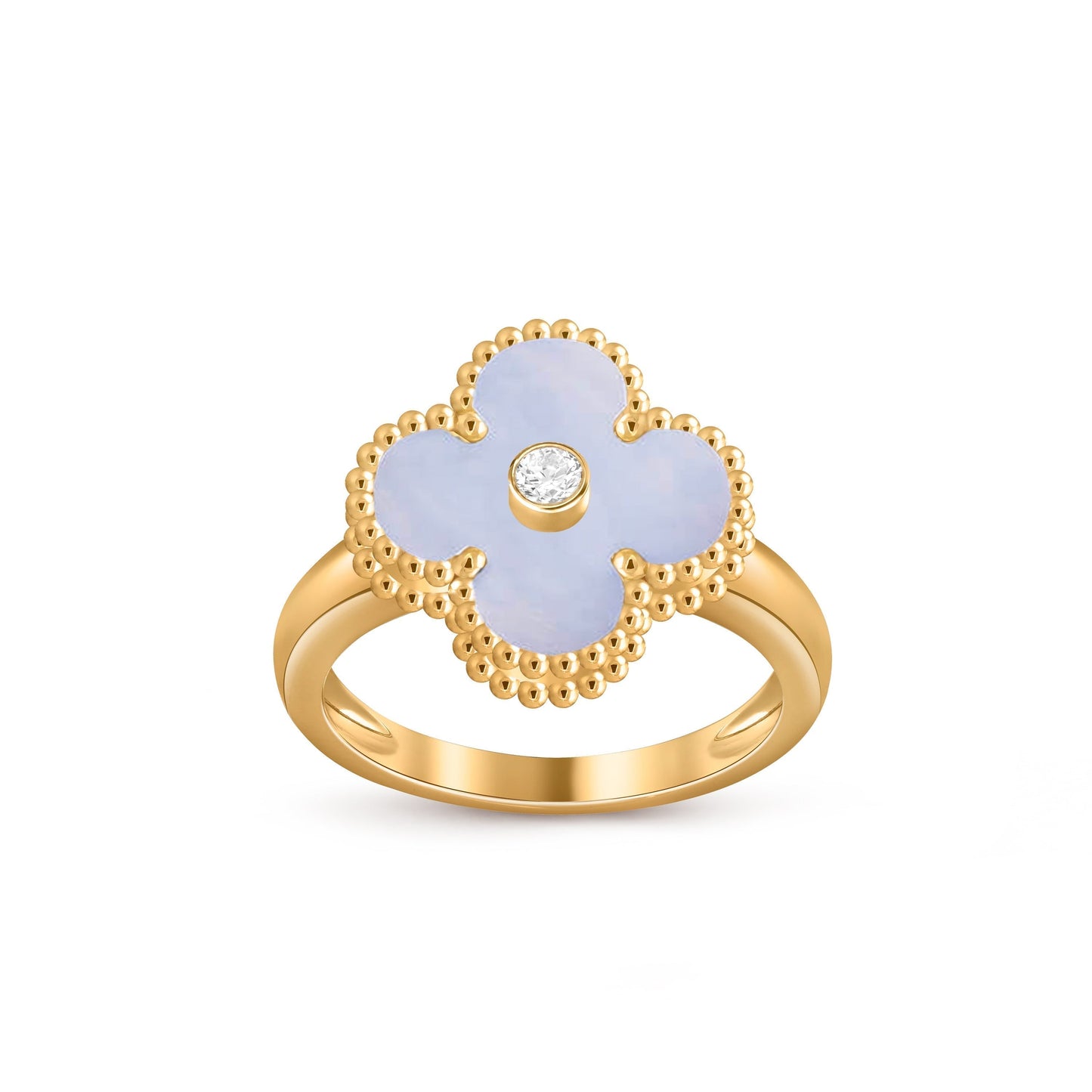 [Riva Jewelry]KOLLEKTION GLÜCKSKLEE GOLDENE RINGE MIT DIAMANTEN