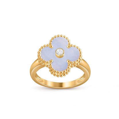 [Riva Jewelry]KOLLEKTION GLÜCKSKLEE GOLDENE RINGE MIT DIAMANTEN