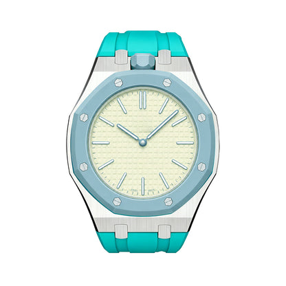 [Riva Jewelry]ROYAL OAK POP EXKLUSIVES STAHLGEHÄUSE & SILIKONARMBAND
