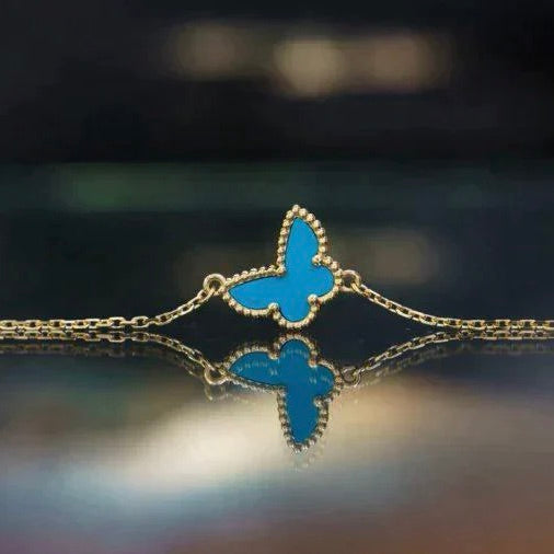 [Riva Jewelry ]BUTTERFLY TURQUOISE BUTTERFLY BRACELET