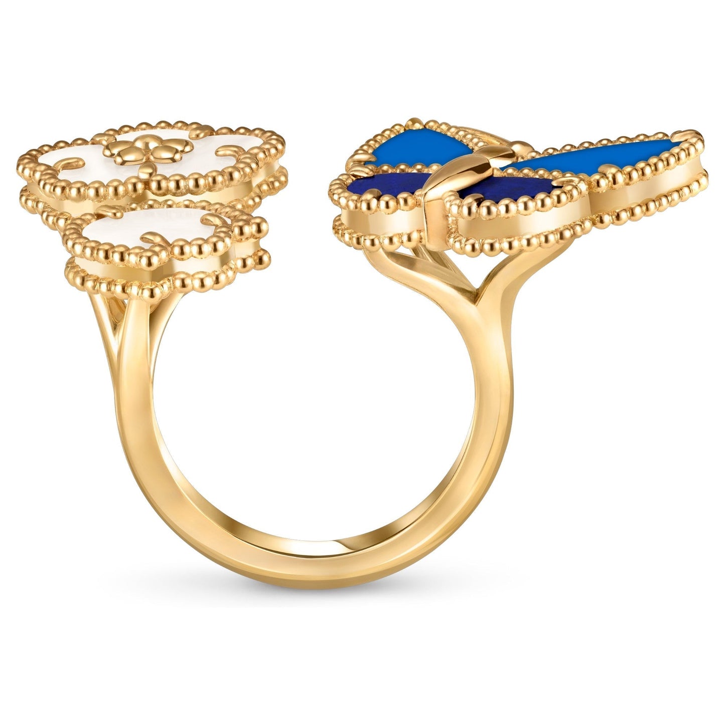 [Riva Jewelry]FEDER-SCHMETTERLING OFFENER RING