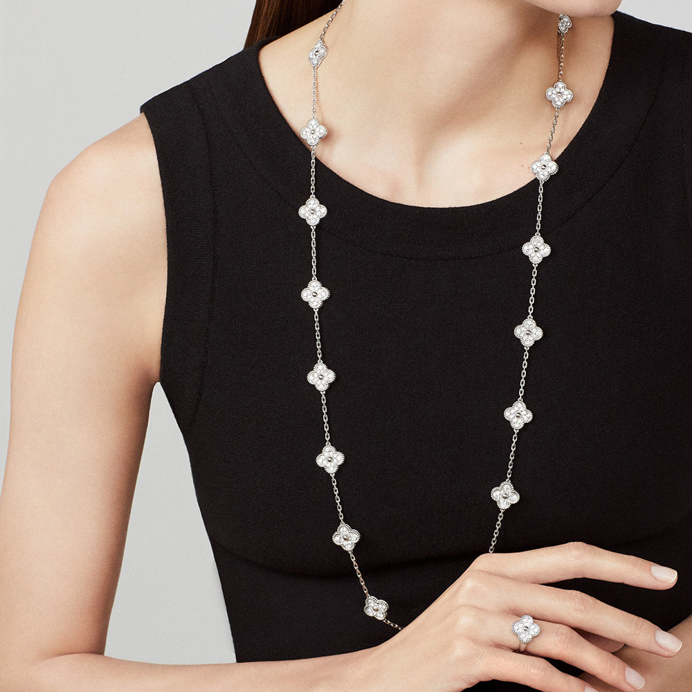 [Riva Jewelry ]CLOVER 20 MOTIFS  LASER SILVER