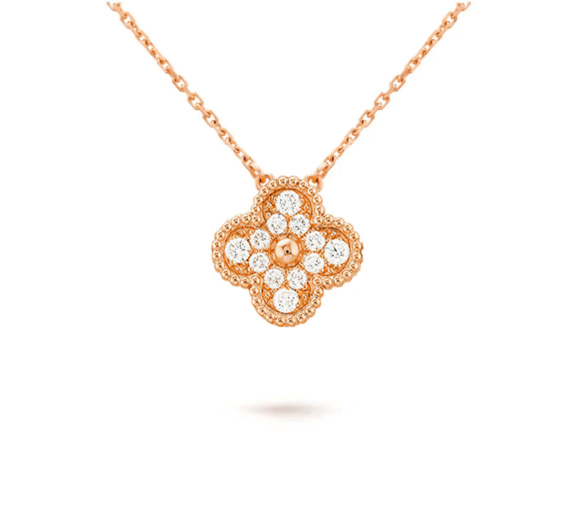 [Riva Jewelry]15MM KLEEBLUMEN-DIAMANTANHÄNGER-KOLLEKTION