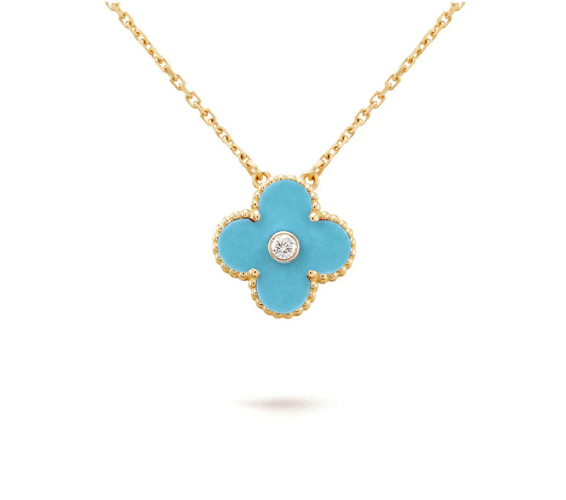 [Riva Jewelry]15MM KLEEBLUMEN-DIAMANTANHÄNGER-KOLLEKTION