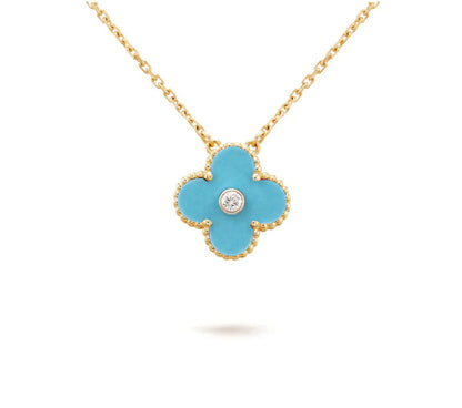 [Riva Jewelry]15MM KLEEBLUMEN-DIAMANTANHÄNGER-KOLLEKTION