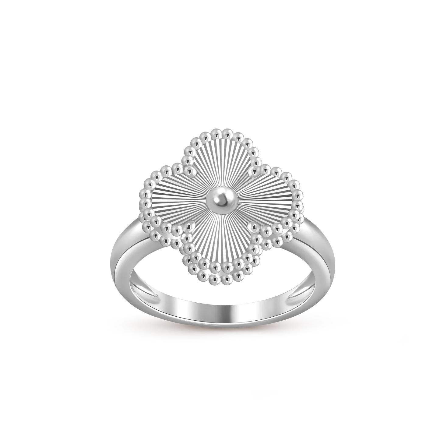 [Riva Jewelry]LUCKY CLOVER VINTAGE WEISSGOLD RING KOLLEKTION