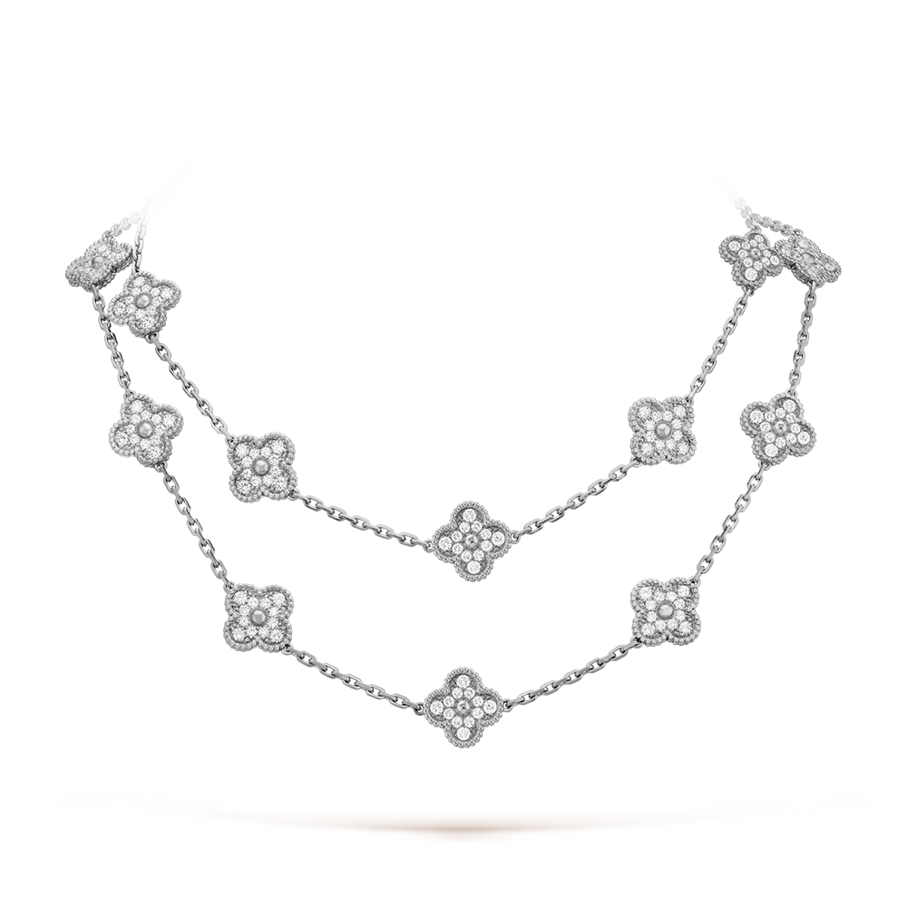 [Riva Jewelry ]CLOVER 20 MOTIFS DIAMOND SILVER