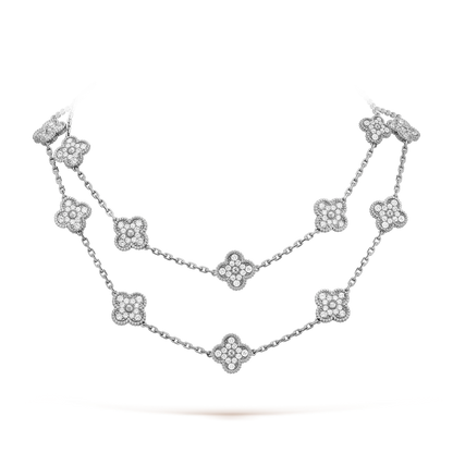 [Riva Jewelry ]CLOVER 20 MOTIFS DIAMOND SILVER