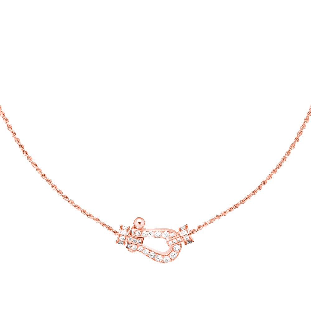[Riva Jewelry ]FORCE 10 PINK GOLD DIAMOND NECKLACE