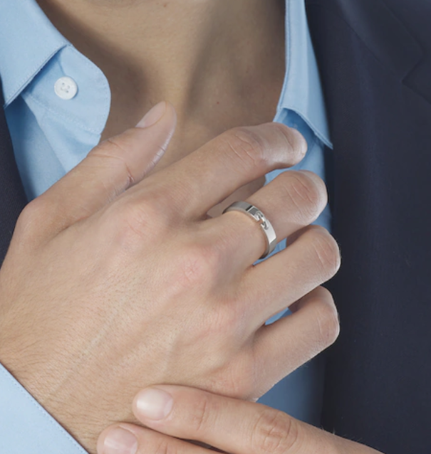 [Riva Jewelry ]ALLIANCE LIENS VIDENCE 4MM RING
