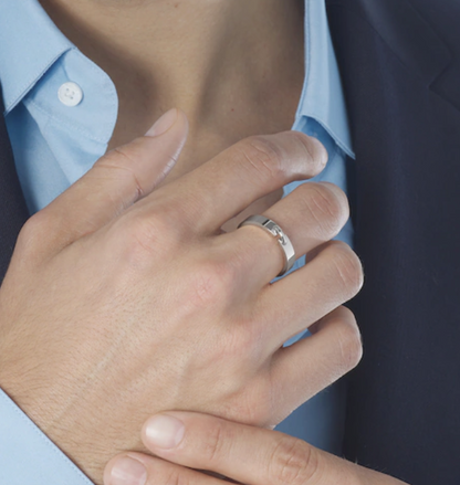 [Riva Jewelry ]ALLIANCE LIENS VIDENCE 4MM RING
