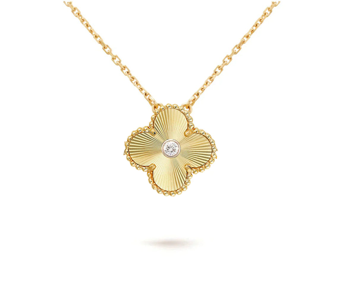 [Riva Jewelry]15MM KLEEBLUMEN-DIAMANTANHÄNGER-KOLLEKTION