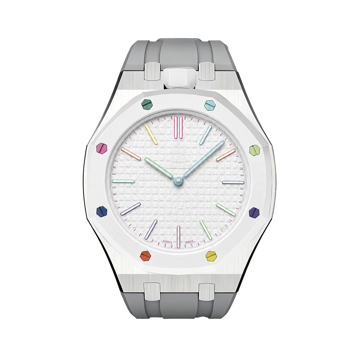 [Riva Jewelry]ROYAL OAK POP EXKLUSIVES STAHLGEHÄUSE & SILIKONARMBAND