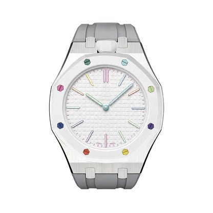 [Riva Jewelry]ROYAL OAK POP EXKLUSIVES STAHLGEHÄUSE & SILIKONARMBAND