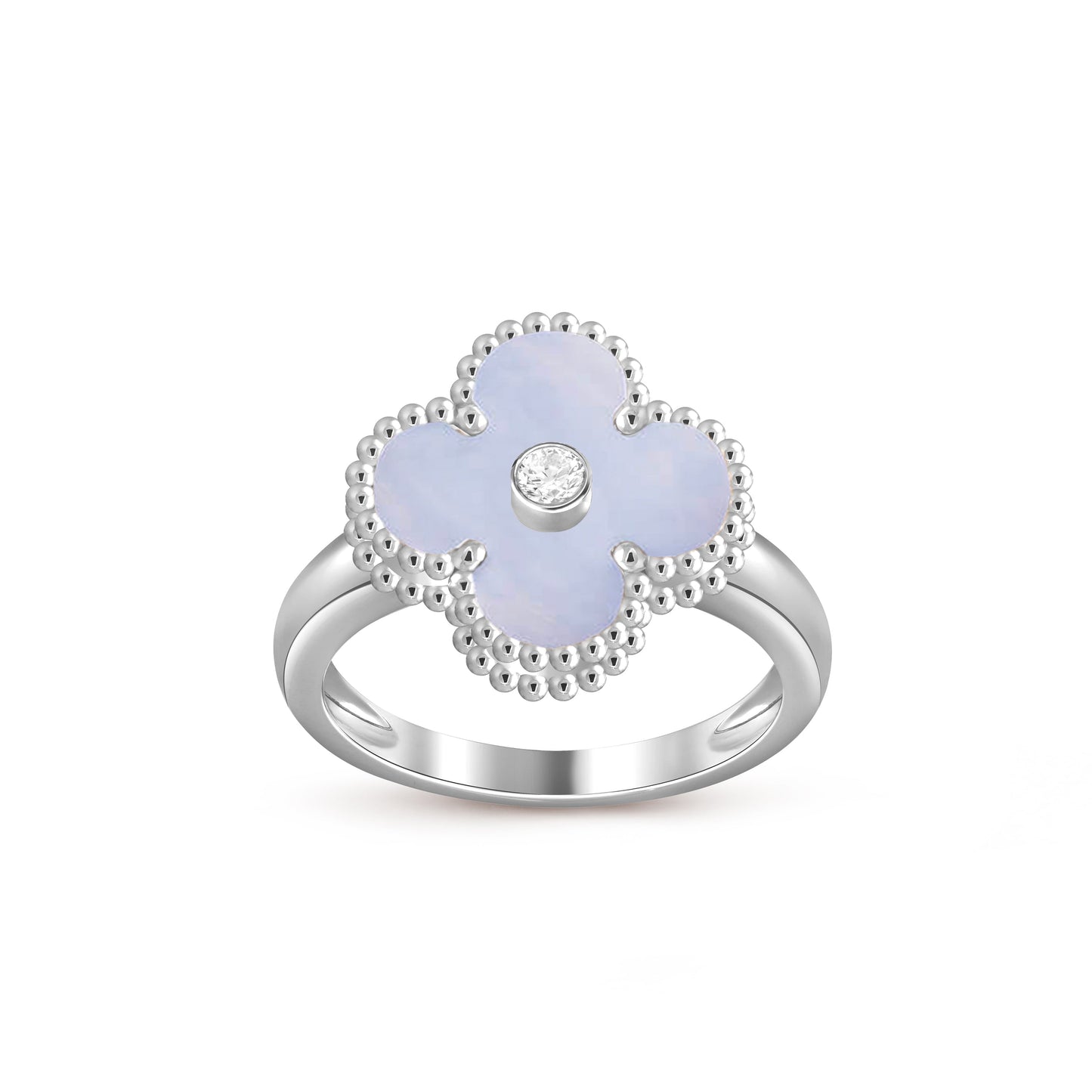 [Riva Schmuck]RINGKOLLEKTION AUS WEISSGOLD MIT KLEEBRAUT-DIAMANTEN