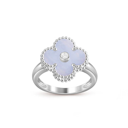[Riva Schmuck]RINGKOLLEKTION AUS WEISSGOLD MIT KLEEBRAUT-DIAMANTEN