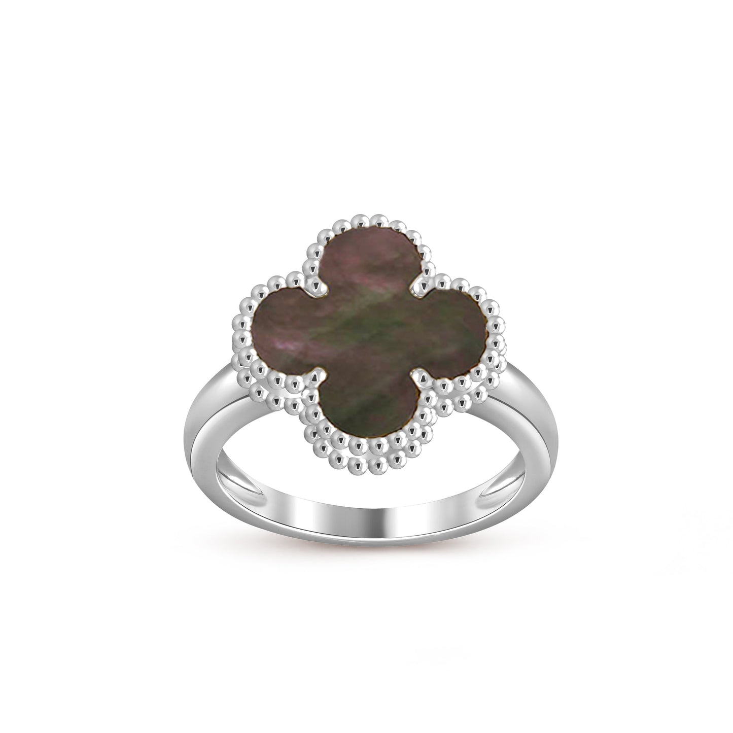 [Riva Jewelry]LUCKY CLOVER VINTAGE WEISSGOLD RING KOLLEKTION