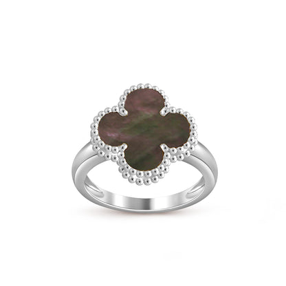 [Riva Jewelry]LUCKY CLOVER VINTAGE WEISSGOLD RING KOLLEKTION