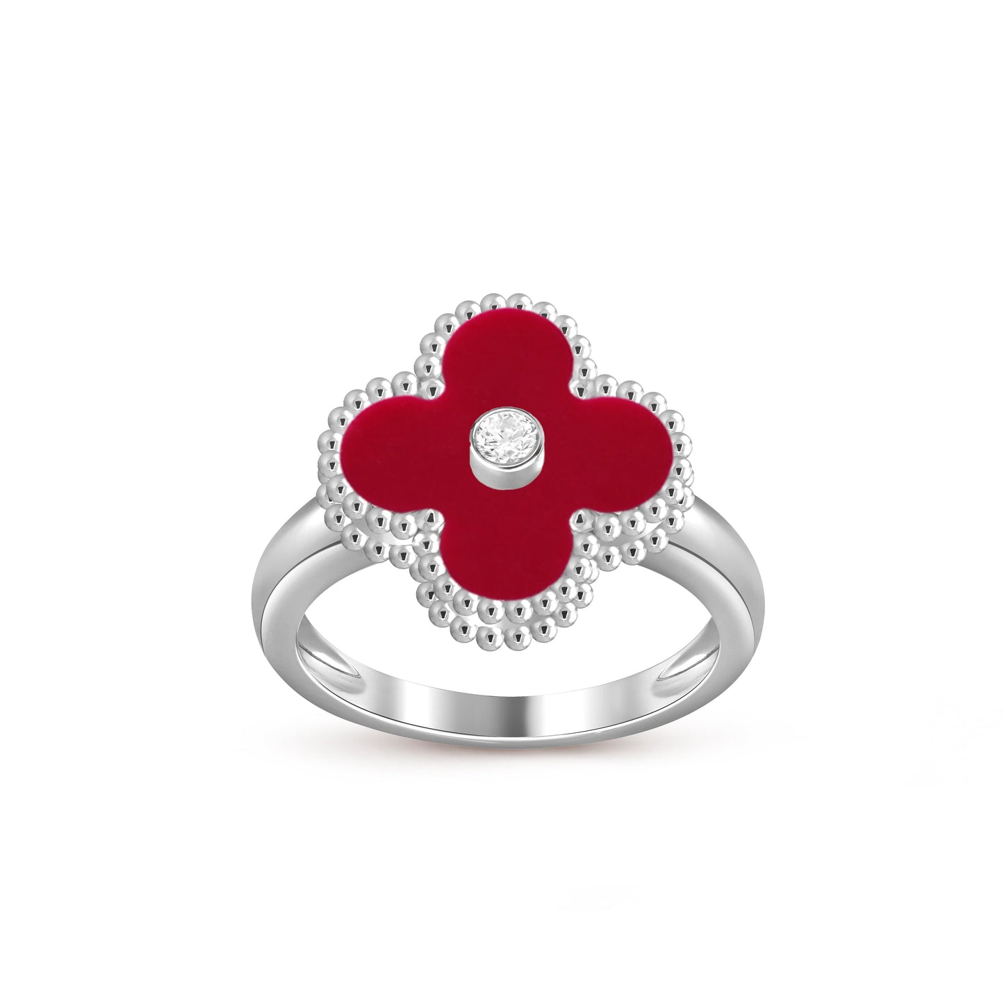 [Riva Schmuck]RINGKOLLEKTION AUS WEISSGOLD MIT KLEEBRAUT-DIAMANTEN