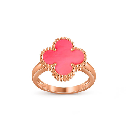 [Riva Jewelry]Glücks-Klee Vintage Roségoldring-Kollektion