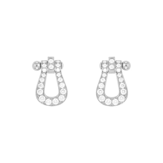 [Riva Jewelry ]FORCE 10 FULL DIAMOND STUD EARRINGS MINI MODEL