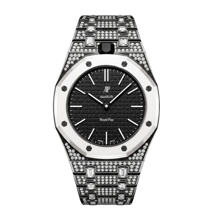 [Riva Jewelry]Royal Oak Pop Exklusiv Bioceramic Gehäuse & Bioceramic Armband Full Diamond