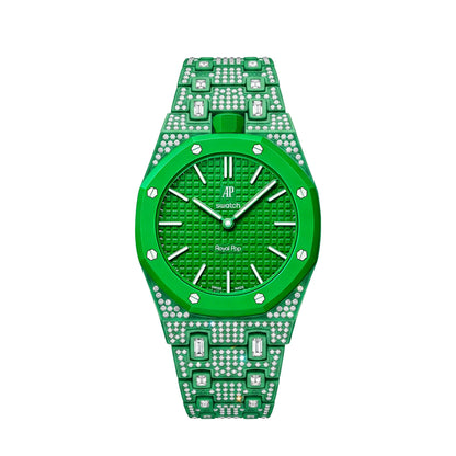 [Riva Jewelry]Royal Oak Pop Exklusiv Bioceramic Gehäuse & Bioceramic Armband Full Diamond