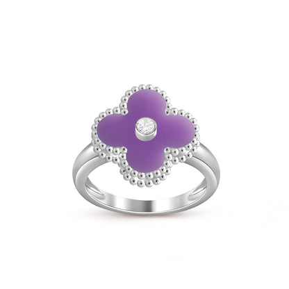 [Riva Schmuck]RINGKOLLEKTION AUS WEISSGOLD MIT KLEEBRAUT-DIAMANTEN