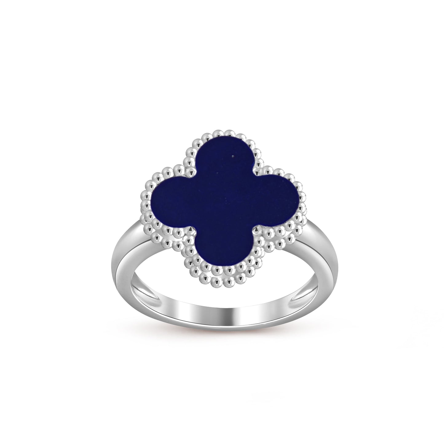 [Riva Jewelry]LUCKY CLOVER VINTAGE WEISSGOLD RING KOLLEKTION
