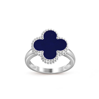 [Riva Jewelry]LUCKY CLOVER VINTAGE WEISSGOLD RING KOLLEKTION