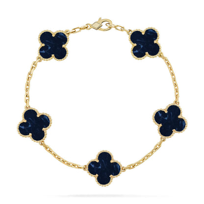 [Riva Jewelry ]CLOVER 5 MOTIF PIETERSITE BRACELET COLLECTION