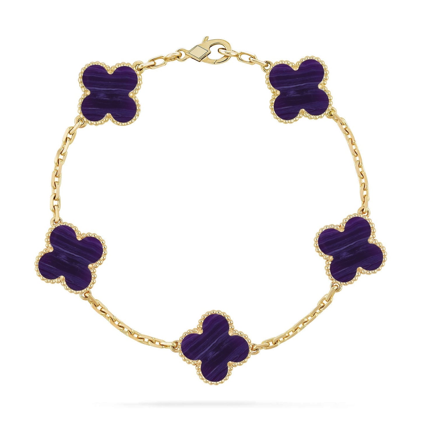 [Riva Jewelry]LUCKY CLOVER 5-MOTIF ARMBAND – CHAROIT-KOLLEKTION