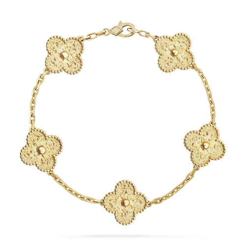 [Riva Schmuck]GLÜCKSKLEE 5-MOTIV-ARMBAND - BRONZIERUNG