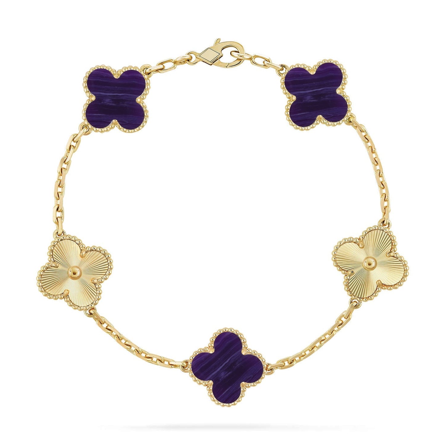[Riva Jewelry]LUCKY CLOVER 5-MOTIF ARMBAND – CHAROIT-KOLLEKTION