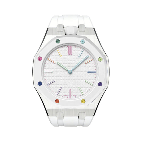 [Riva Jewelry]EICHE POP WEISSER STAHL SILIKONARMBAND