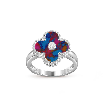 [Riva Schmuck]RINGKOLLEKTION AUS WEISSGOLD MIT KLEEBRAUT-DIAMANTEN