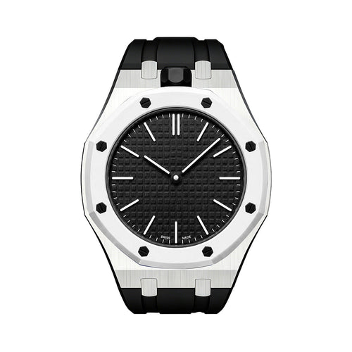 [Riva Jewelry]OAK POP SCHWARZES STAHL SILIKONARMBAND