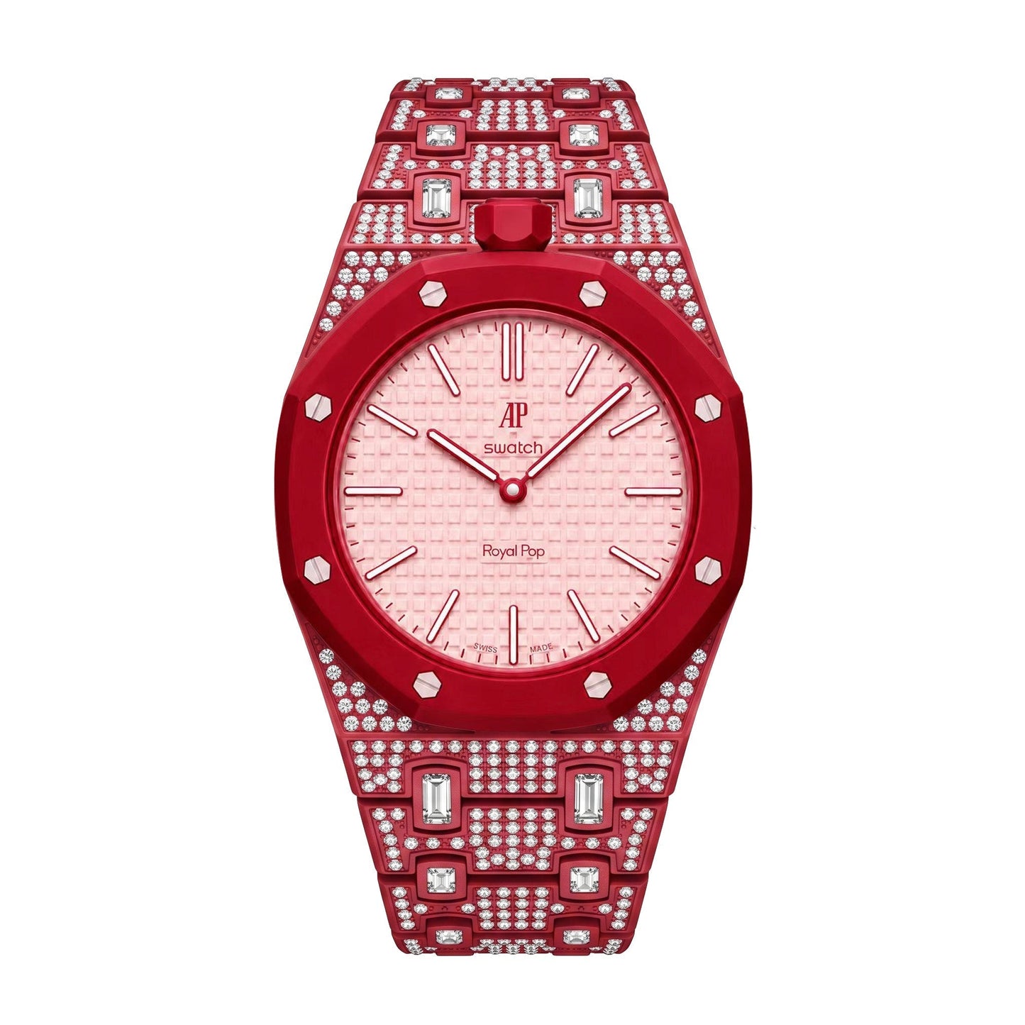 [Riva Jewelry]Royal Oak Pop Exklusiv Bioceramic Gehäuse & Bioceramic Armband Full Diamond