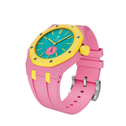 [Riva Jewelry]オークポップ限定ピンク＆イエローシリコンストラップ