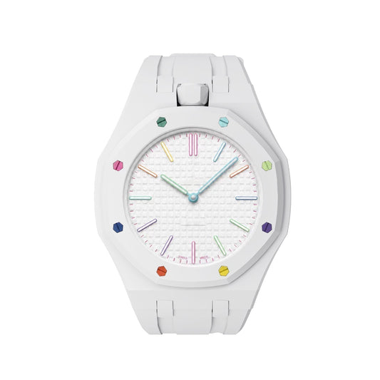 [Riva Jewelry]OAK POP EXCLUSIVE  WHITE SILICONE STRAP